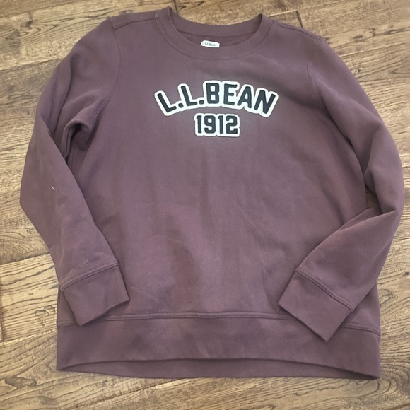Women's large L.L.Bean 1912 Sweatshirt Crewneck Logo perfect condition - Picture 4 of 4
